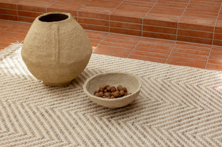 Brink and Campman Atelier Twill Oyster Area Rug Room Image Feature