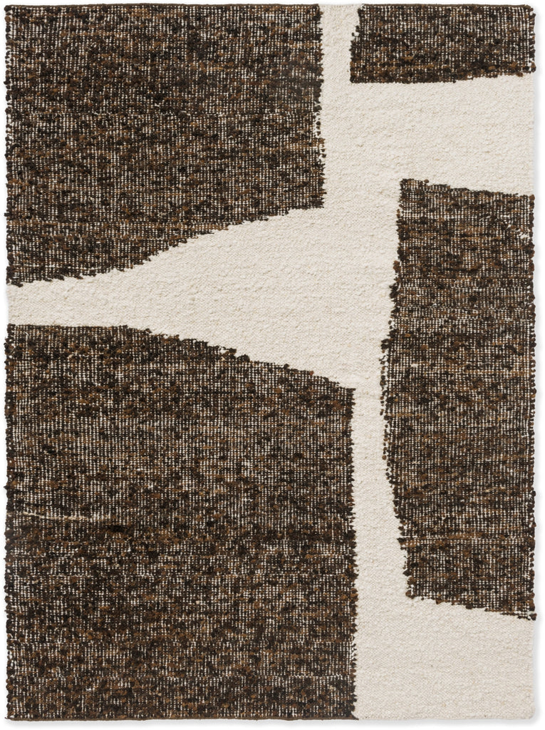 Brink and Campman Craft Fundament Chocolate/Cream Area Rug main image