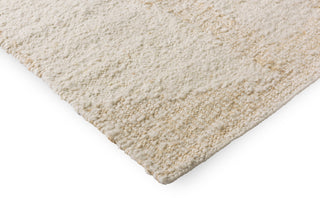 Brink and Campman Craft Fundament Wool White Area Rug Corner Image