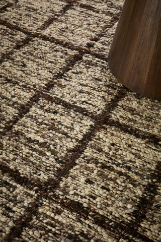 Brink and Campman Craft Jack Bear Brown Area Rug Reverse Side Room Image Feature