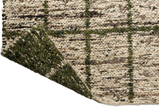 Brink and Campman Craft Jack Hunter Green Area Rug Reverse Side Fold Image