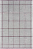 Brink and Campman Craft Matter Check Ash/Stone Red Area Rug main image
