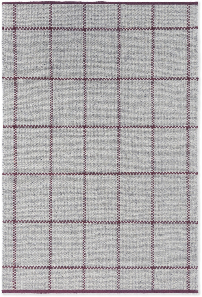 Brink and Campman Craft Matter Check Ash/Stone Red Area Rug main image