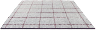 Brink and Campman Craft Matter Check Ash/Stone Red Area Rug Angle Image