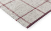 Brink and Campman Craft Matter Check Ash/Stone Red Area Rug Corner Image