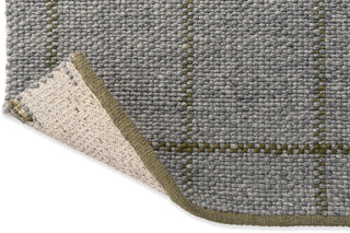 Brink and Campman Craft Matter Check Slate/Olive Area Rug Fold Image