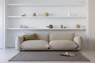 Brink and Campman Craft Plait Stone Area Rug Room Image Feature