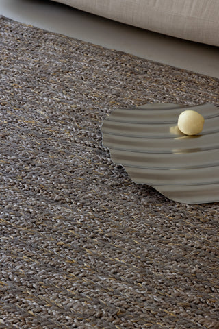 Brink and Campman Craft Plait Stone Area Rug Room Image Feature