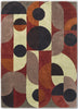 Brink and Campman Decor Cosmo Red Pale Green Area Rug main image