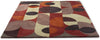 Brink and Campman Decor Cosmo Red Pale Green Area Rug Angle Image