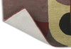 Brink and Campman Decor Cosmo Red Pale Green Area Rug Fold Image