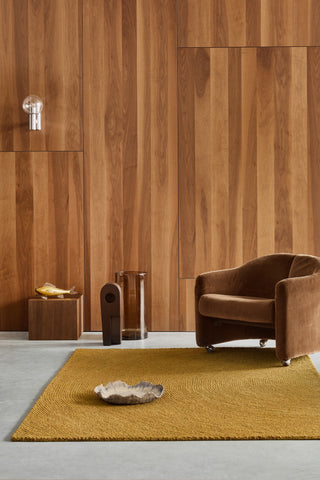 Brink and Campman Decor Echo Ochre Area Rug Room Image Feature