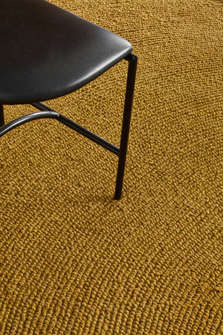 Brink and Campman Decor Echo Ochre Area Rug Round Room Image Feature