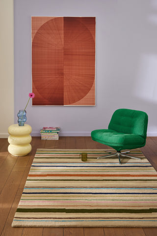 Brink and Campman Decor Shift Multi Beige Area Rug Room Image Feature