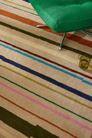 Brink and Campman Decor Shift Multi Beige Area Rug Room Image Feature