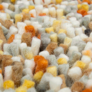 Brink and Campman Dots Calendula Area Rug Closeup Image