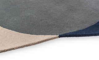 Brink and Campman Element Arp Blue Area Rug Corner Image