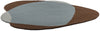 Brink and Campman Element Chad Brown Blue Area Rug Angle Image