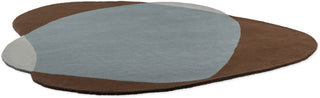Brink and Campman Element Chad Brown Blue Area Rug Angle Image