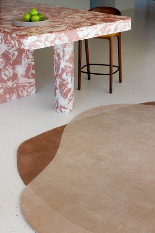 Brink and Campman Element Moore Caramel Area Rug Room Image Feature