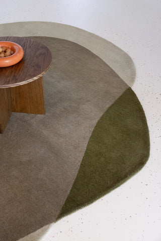 Brink and Campman Element Moore Moss Area Rug Room Image Feature