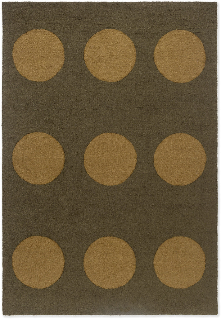 Brink and Campman Habitat Festival Dots Olive Green Area Rug main image