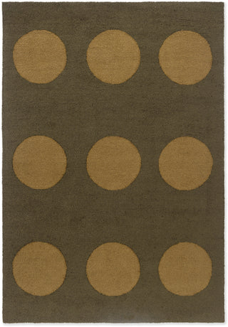 Brink and Campman Habitat Festival Dots Olive Green Area Rug main image