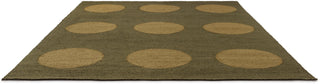 Brink and Campman Habitat Festival Dots Olive Green Area Rug Angle Image