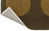 Brink and Campman Habitat Festival Dots Olive Green Area Rug Fold Image