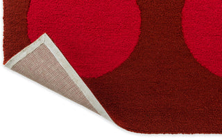Brink and Campman Habitat Festival Dots Red Area Rug Fold Image