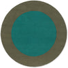 Brink and Campman Habitat Festival Round Aqua Area Rug main image