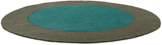 Brink and Campman Habitat Festival Round Aqua Area Rug Round Angle Image