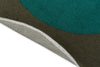 Brink and Campman Habitat Festival Round Aqua Area Rug Round Fold Image