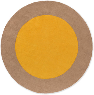 Brink and Campman Habitat Festival Round Yellow Area Rug main image