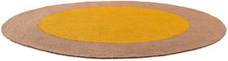 Brink and Campman Habitat Festival Round Yellow Area Rug Round Angle Image