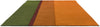 Brink and Campman Habitat Festival Stripe Orange Area Rug Angle Image