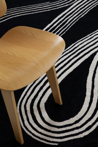 Brink and Campman Decor Flow Caviar Area Rug Room Image Feature