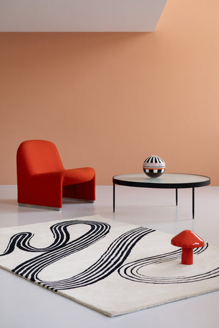 Brink and Campman Decor Flow Soft Sand Area Rug Room Image Feature