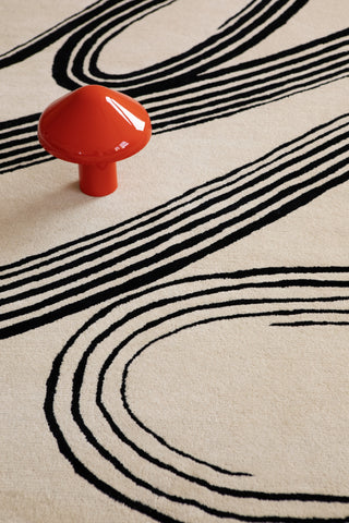 Brink and Campman Decor Flow Soft Sand Area Rug Room Image Feature