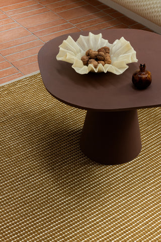 Brink and Campman Frame Mustard Area Rug Room Image Feature
