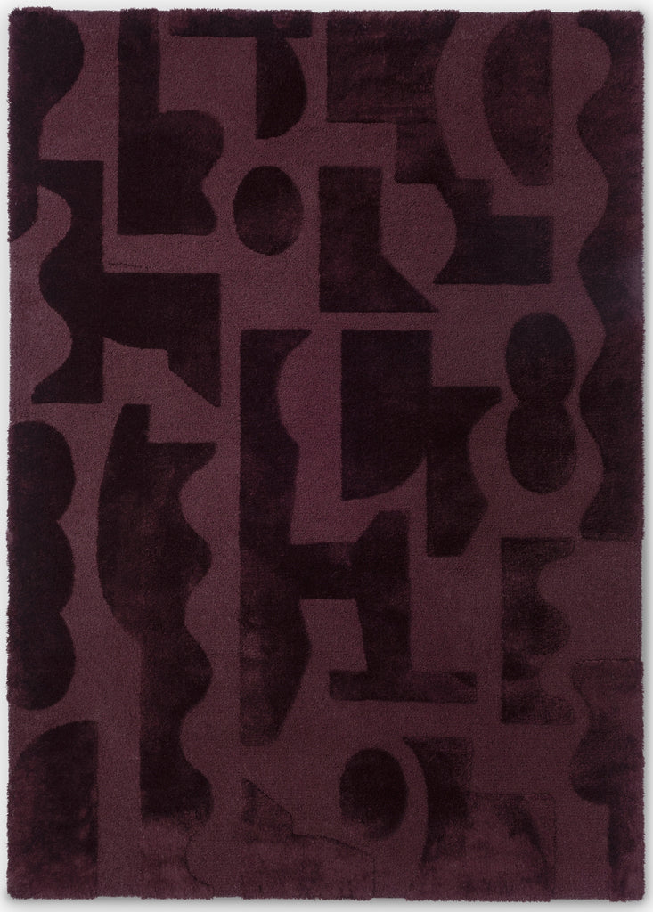 Brink and Campman Mural Modest Burgundy Area Rug main image