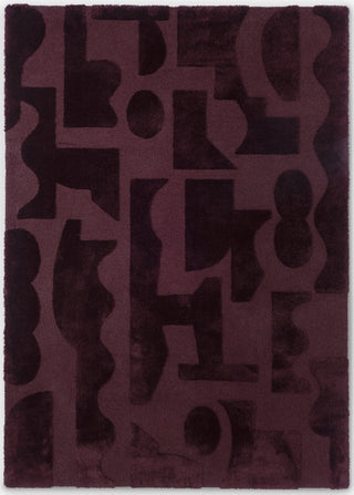 Brink and Campman Mural Modest Burgundy Area Rug main image