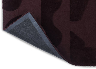 Brink and Campman Mural Modest Burgundy Area Rug Fold Image