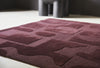 Brink and Campman Mural Modest Burgundy Area Rug Room Image Feature