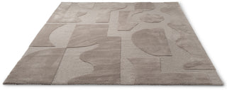 Brink and Campman Mural Bold Cement Area Rug Angle Image