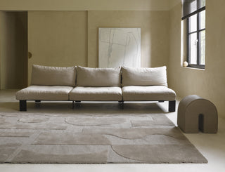 Brink and Campman Mural Bold Cement Area Rug Room Image Feature