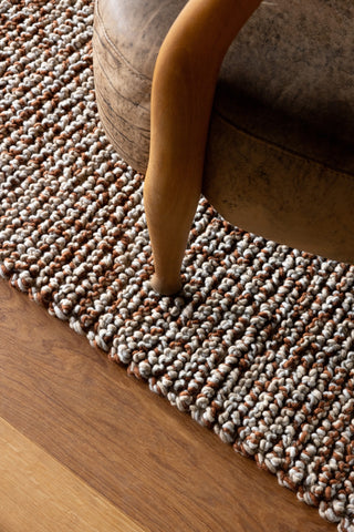 Brink and Campman Nest Leather Area Rug Room Image Feature