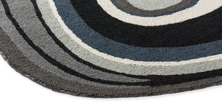 Brink and Campman Habitat Aura Grey Area Rug Corner Image