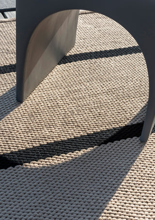 Brink and Campman Deck Charcoal Black Area Rug Room Image Feature