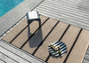 Brink and Campman Deck Charcoal Black Area Rug Room Image Feature